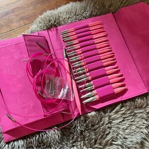 Lykke 5” Blush Pink Interchangeable Circular Knitting Needle Set